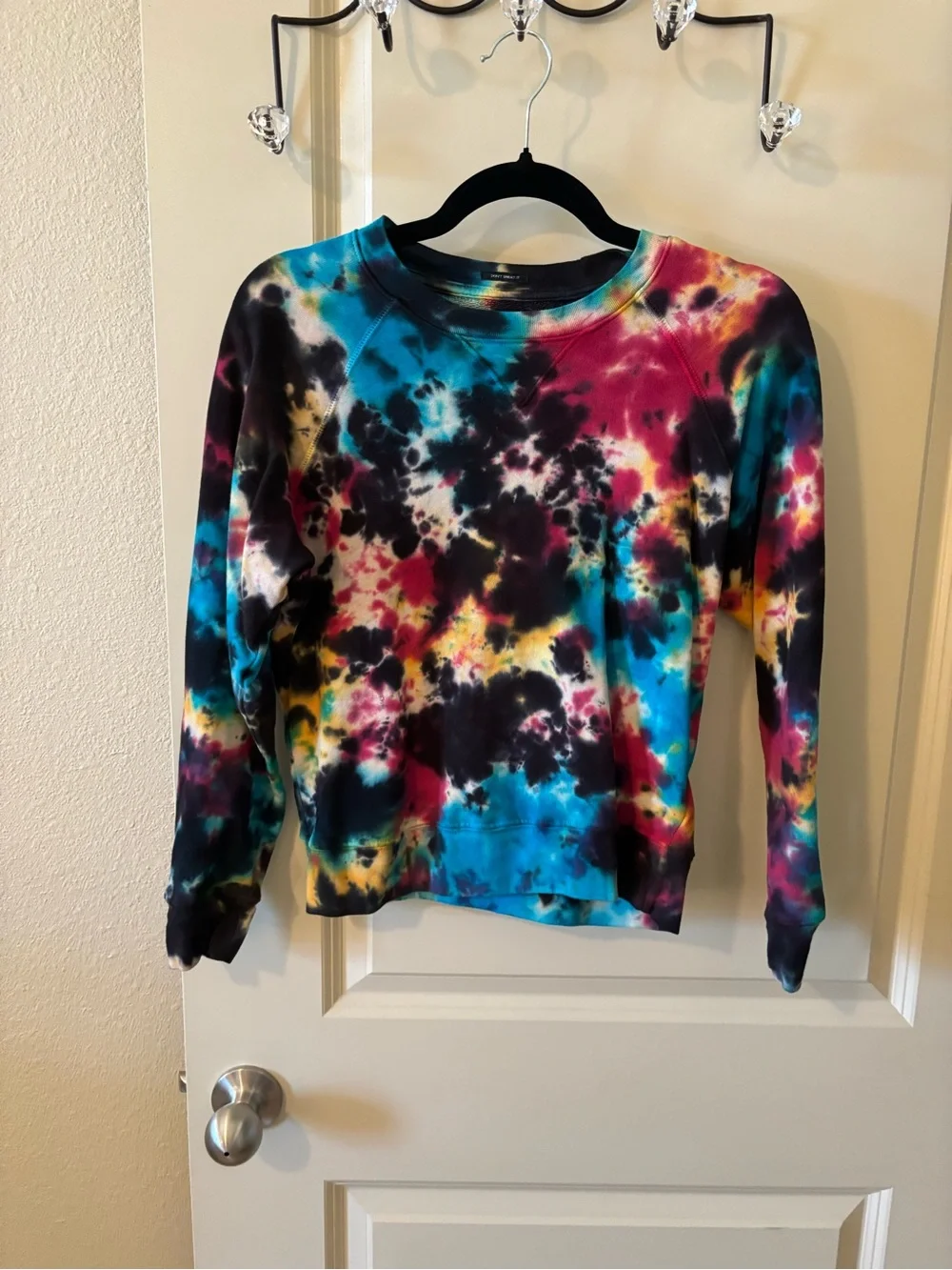 MOTHER Multicolor Tie-Dye Sweatshirt Cozy Casual Winter Loungewear - Picture 2 of 6